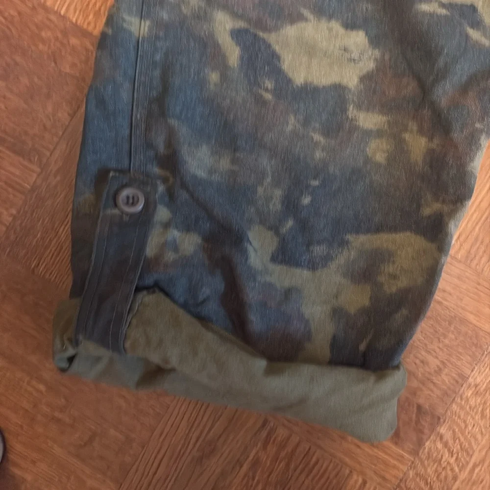 NWT free people camo relaxed chino pants - Picture 7 of 8